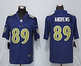 Nike Baltimore Ravens 89 Andrews Navy Purple Color Rush Limited Jersey,baseball caps,new era cap wholesale,wholesale hats